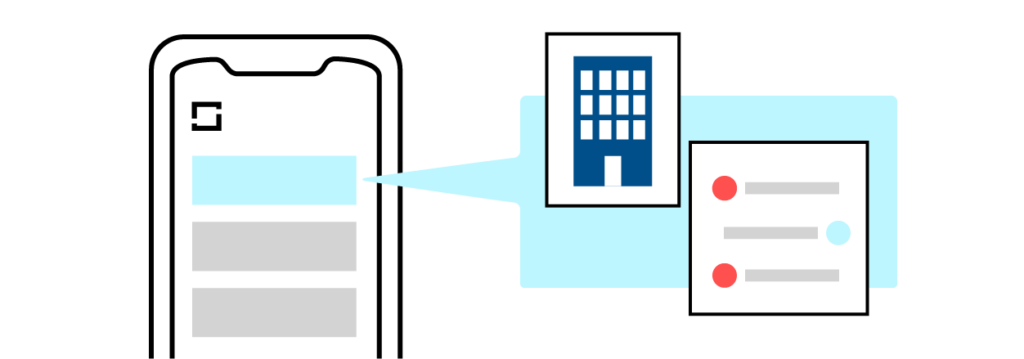 Illustration of SquareFoot app's TourBook functionality