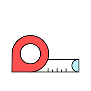 Illustration of tape measure