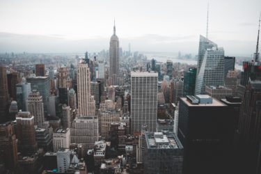 Cloudy NYC Sky View