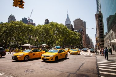 Cabs near Bryant Park
