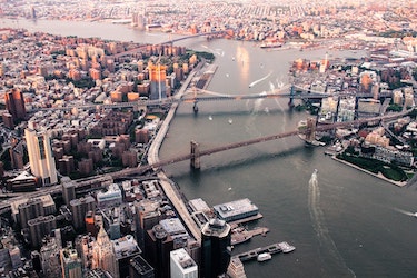 Downtown Brooklyn Aerial photo Brooklyn Bridge