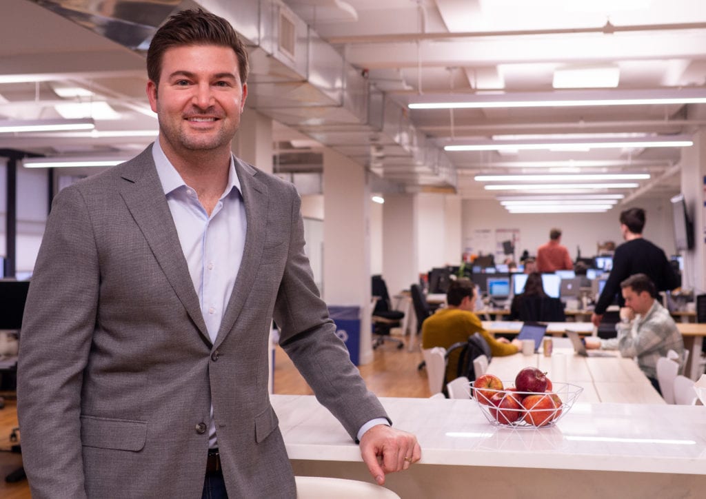 Jonathan Tootell in the SquareFoot NYC office